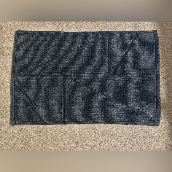 West Elm Navy Geometric Rug - Picture 2 of 6